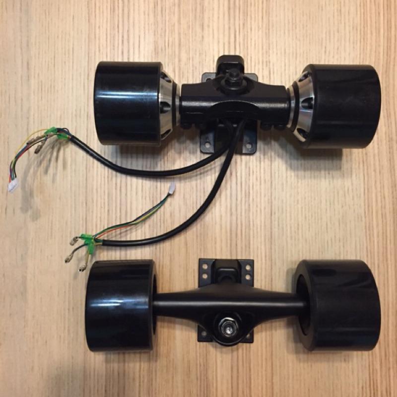 75/90 可換胎皮雙驅電機(已裝在橋架上)+兩顆PU輪(已裝在橋架上) 圖片 1